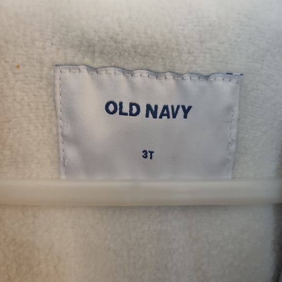 OLD NAVY GIRLS FLEECE LINED WOOL COAT SIZE 3T - Picture 2 of 8